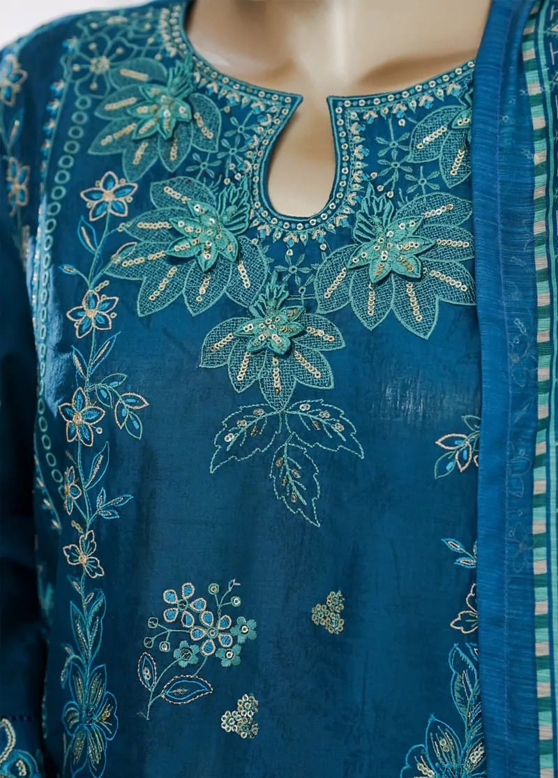 BINSAEED JAQUARD 3PC EMBROIDED LAWN ARTICLE