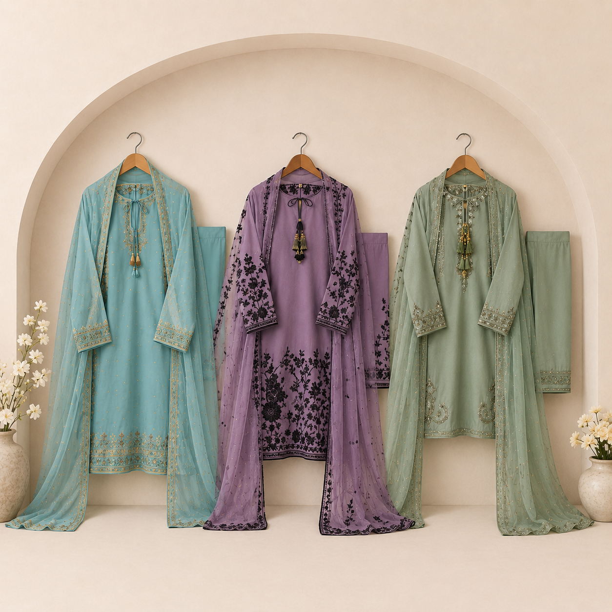 Embroidered Suits