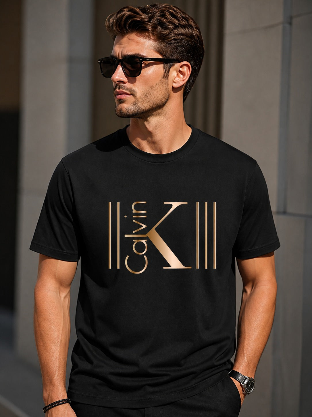Luxury Black Calvin Inspired Premium Men’s T-Shirt
