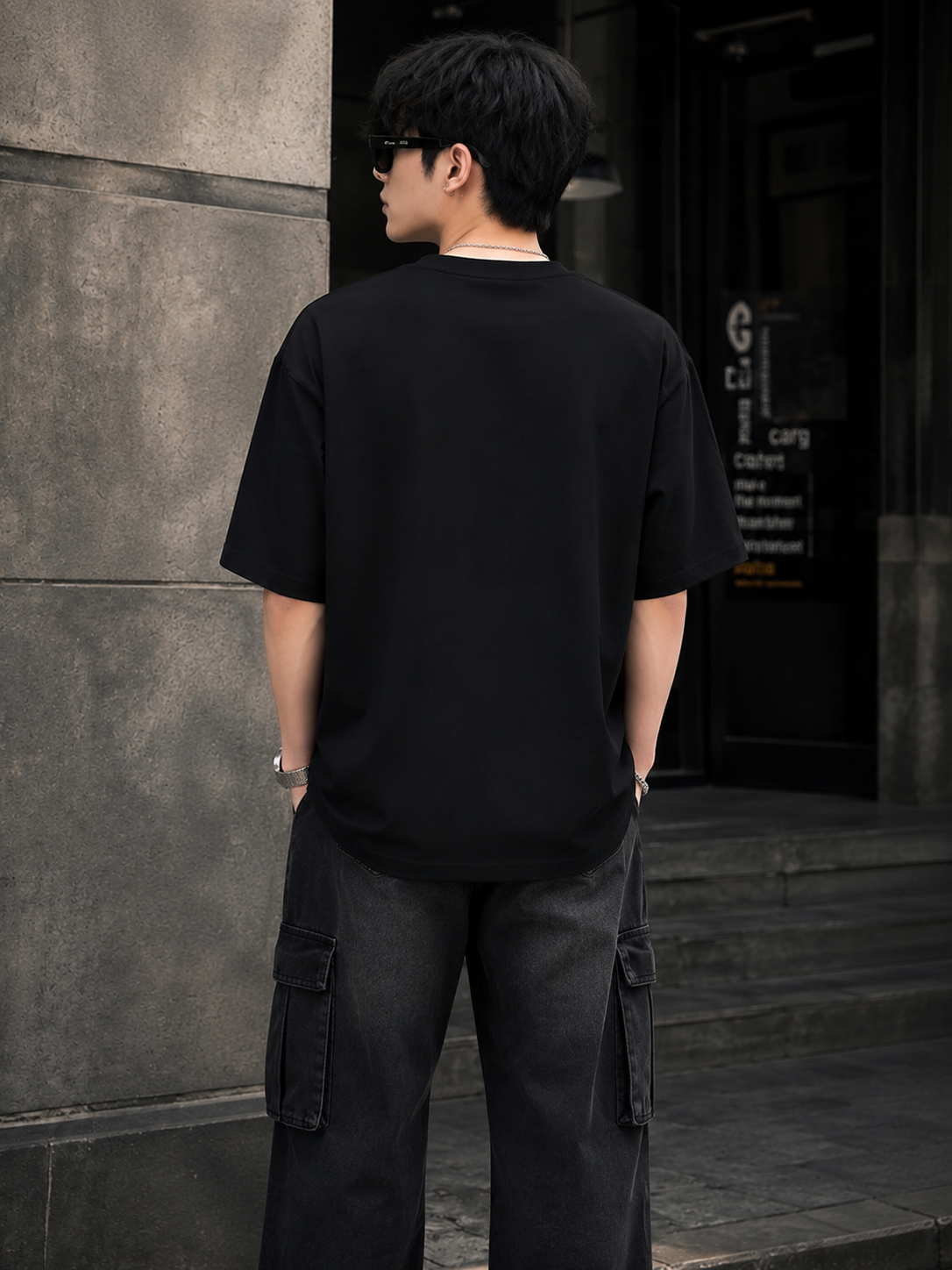 🖤 Tokyo Graphic Oversized Black T-Shirt