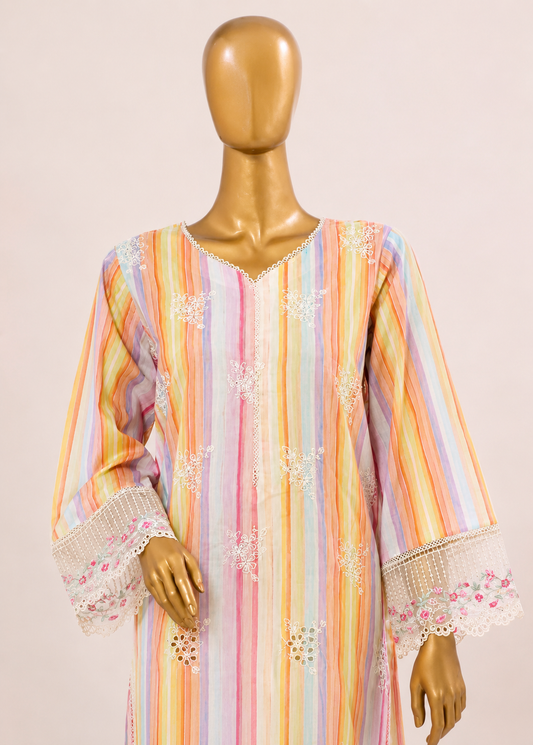 Bin Saeed Elegant multicolor stiched Printed embroidered  3pc collection