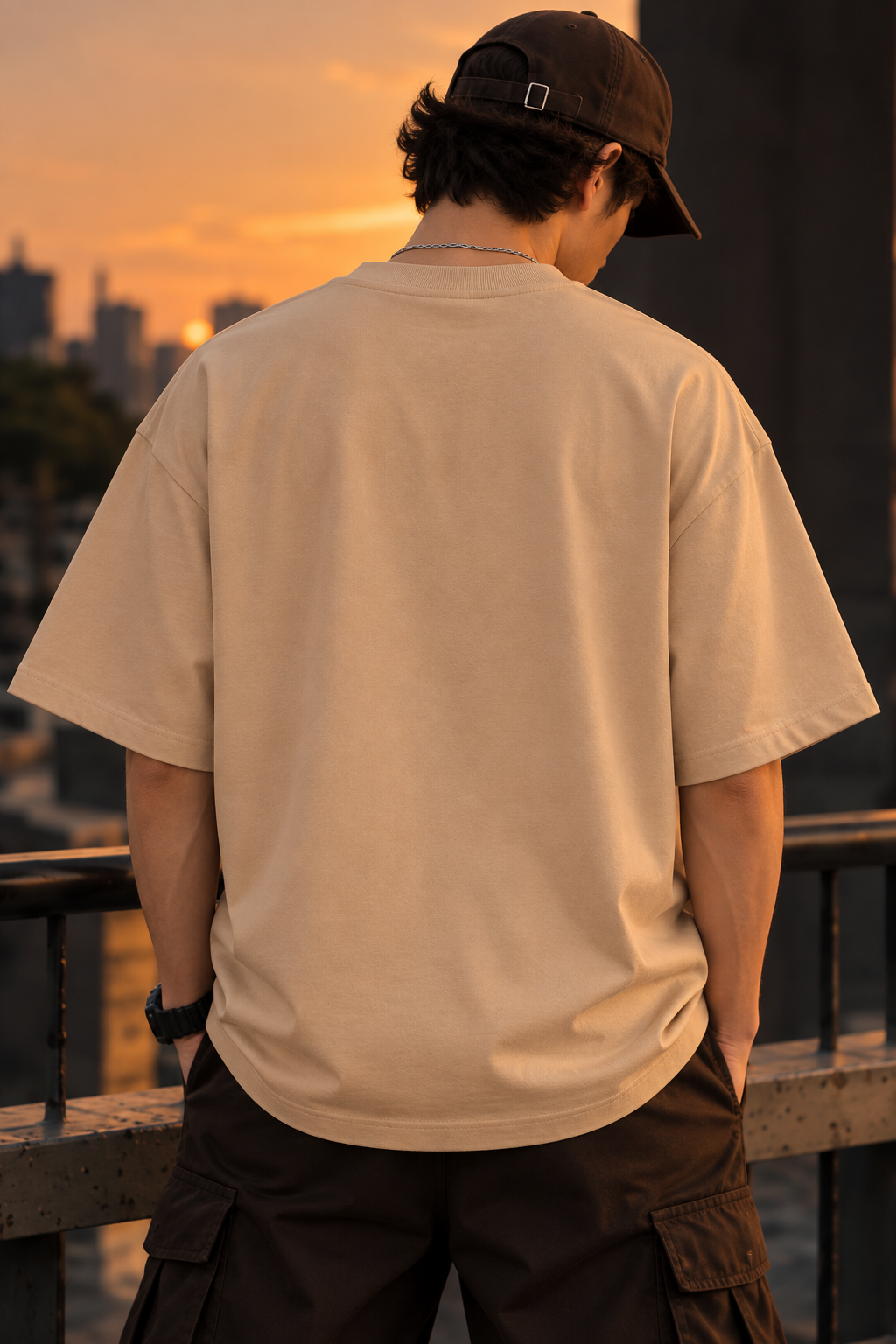 Good Person Graphic Oversized T-Shirt – Beige  Description