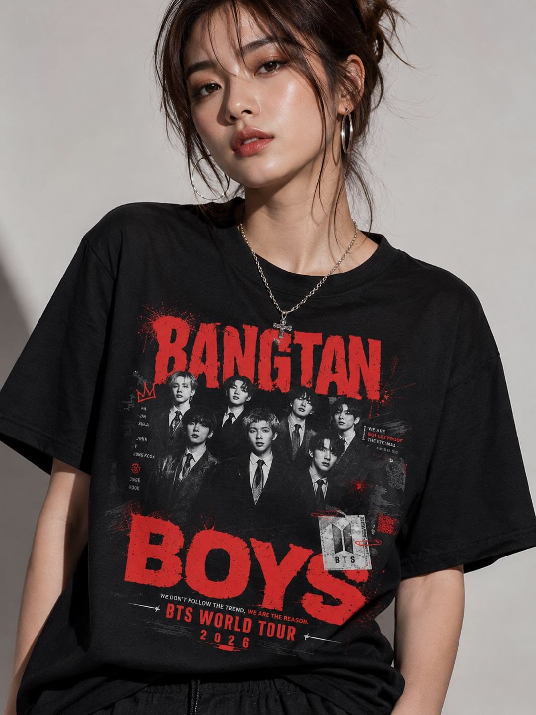 BTS INSPIRED LUXURY T-SHIRT PRINT