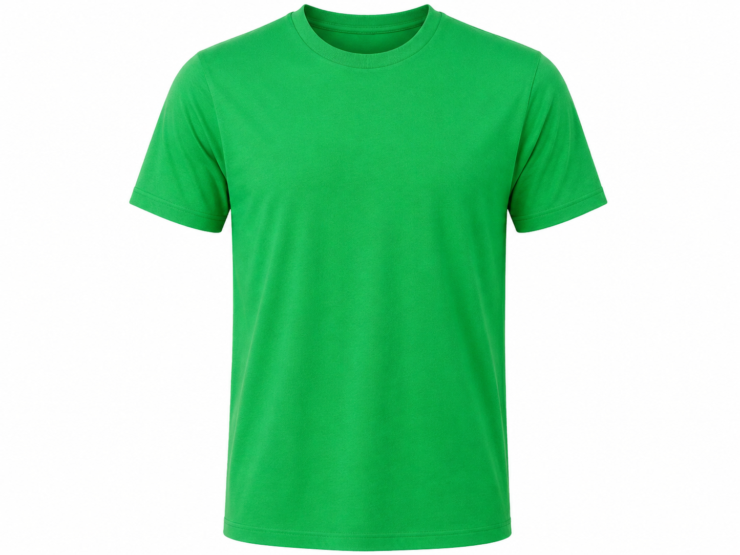 Green Round Neck Half Sleeve T-Shirt For Men