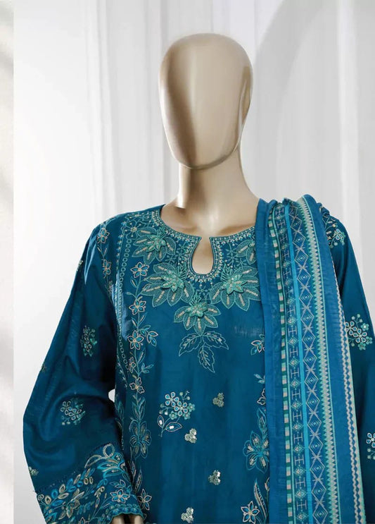 BINSAEED JAQUARD 3PC EMBROIDED LAWN ARTICLE