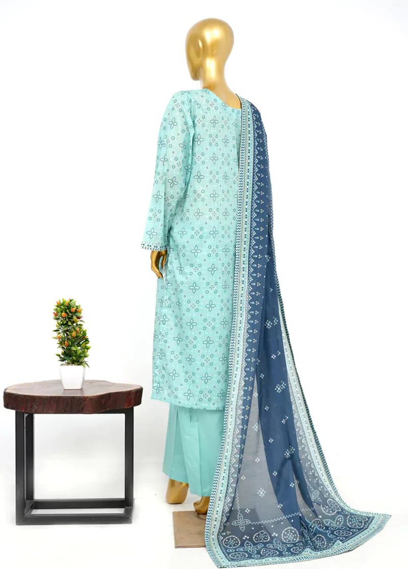 BISAEED  3PC STITCHED PRINTED LAWN ARTICLE