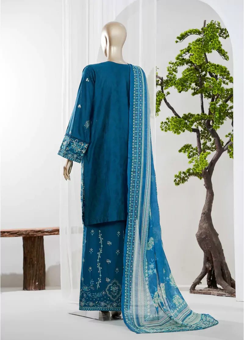 BINSAEED JAQUARD 3PC EMBROIDED LAWN ARTICLE