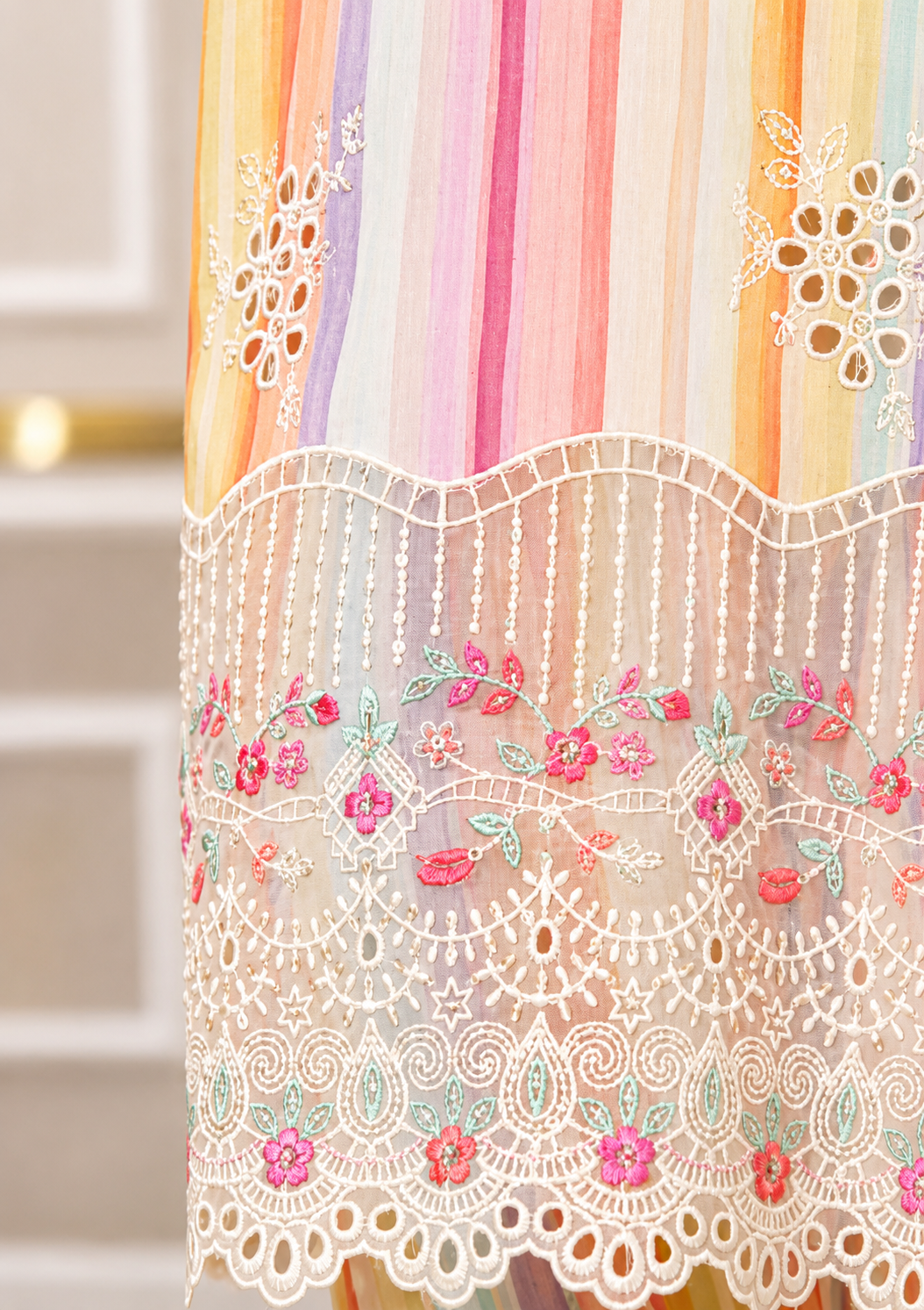 Bin Saeed Elegant multicolor stiched Printed embroidered  3pc collection