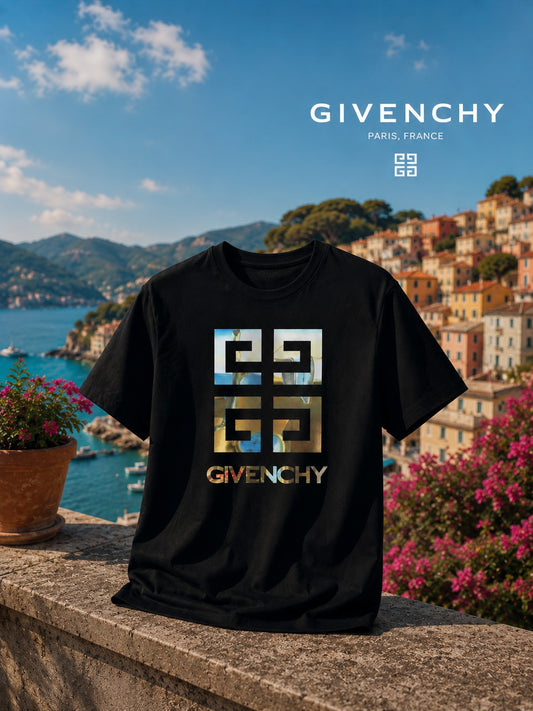 Givenchy Paris Luxury Black Graphic T-Shirt