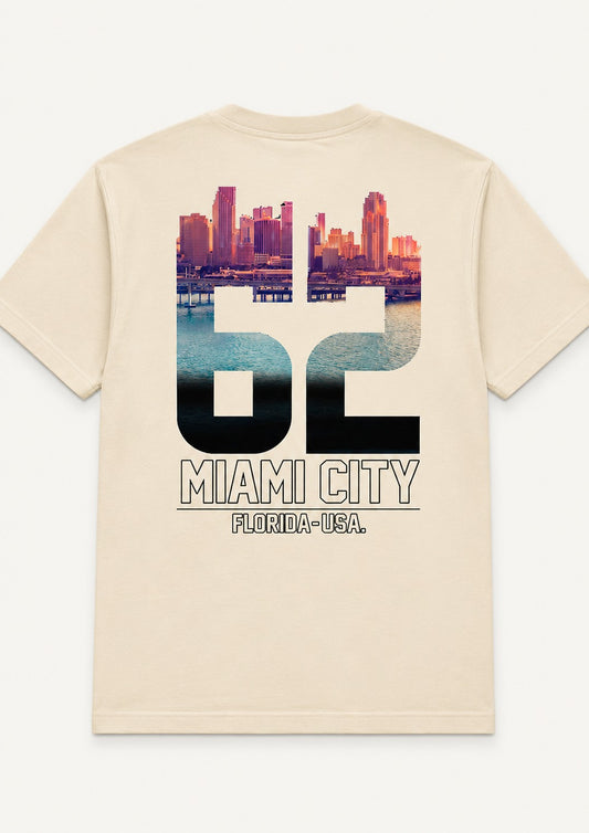 Miami City 62 Graphic Cream T-Shirt