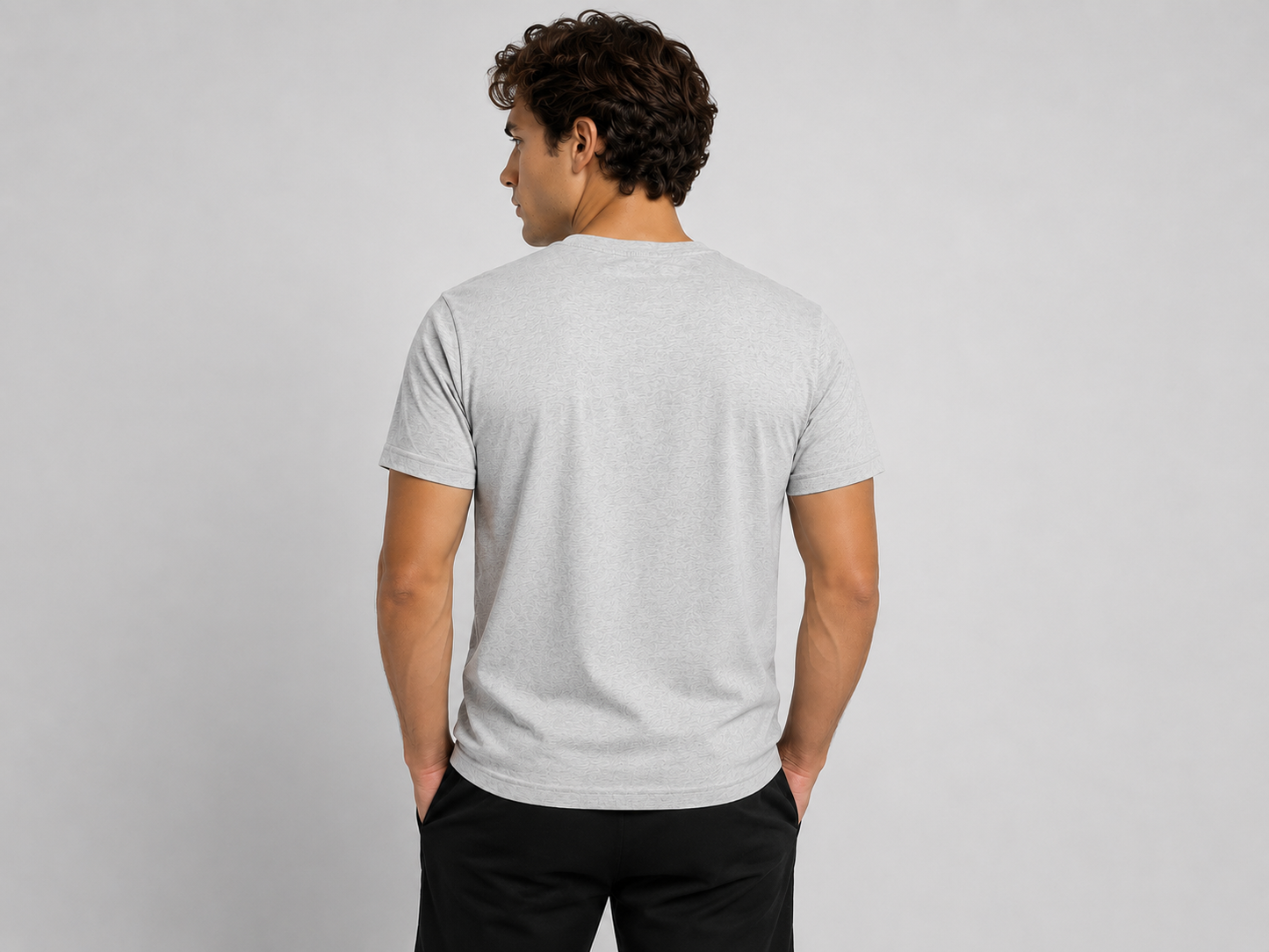 Men’s Premium Graphic T-Shirt – Light Grey
